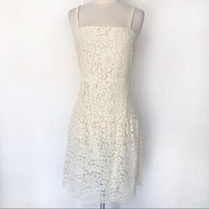 Lovers + Friends Lace Mini Strappy Dress S Ivory